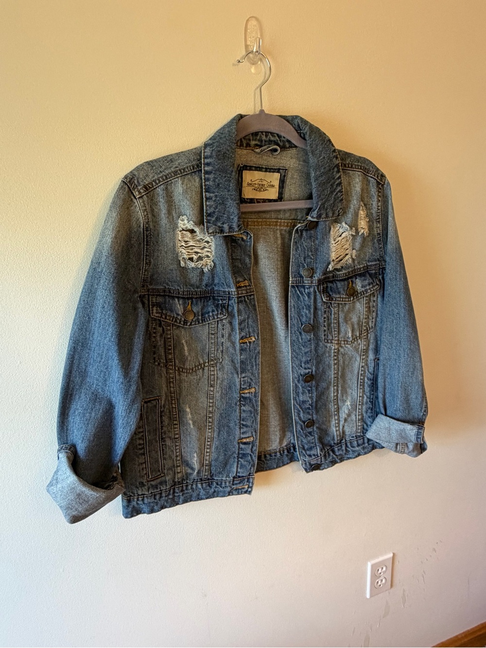 Distressed Jean Jacket